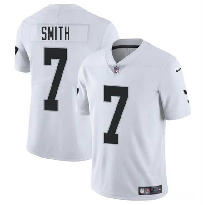 Men & Women & Youth Las Vegas Raiders #7 Geno Smith White 2025 Vapor Stitched Jersey